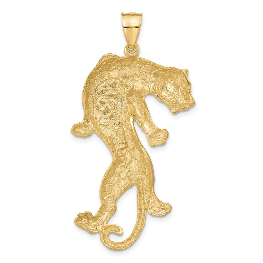 14k Yellow Gold Panther Pendant