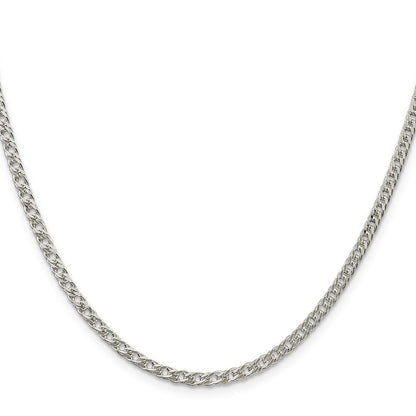 Sterling Silver 3.3mm Rambo Chain Necklace