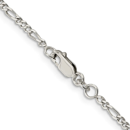 Sterling Silver 2.25mm Figaro Chain