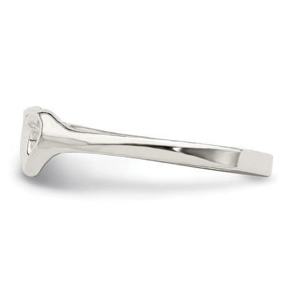 Sterling Silver Heart Ring Size 6