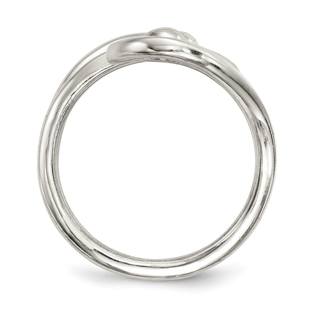 Sterling Silver Polished Fancy Swirl Ring