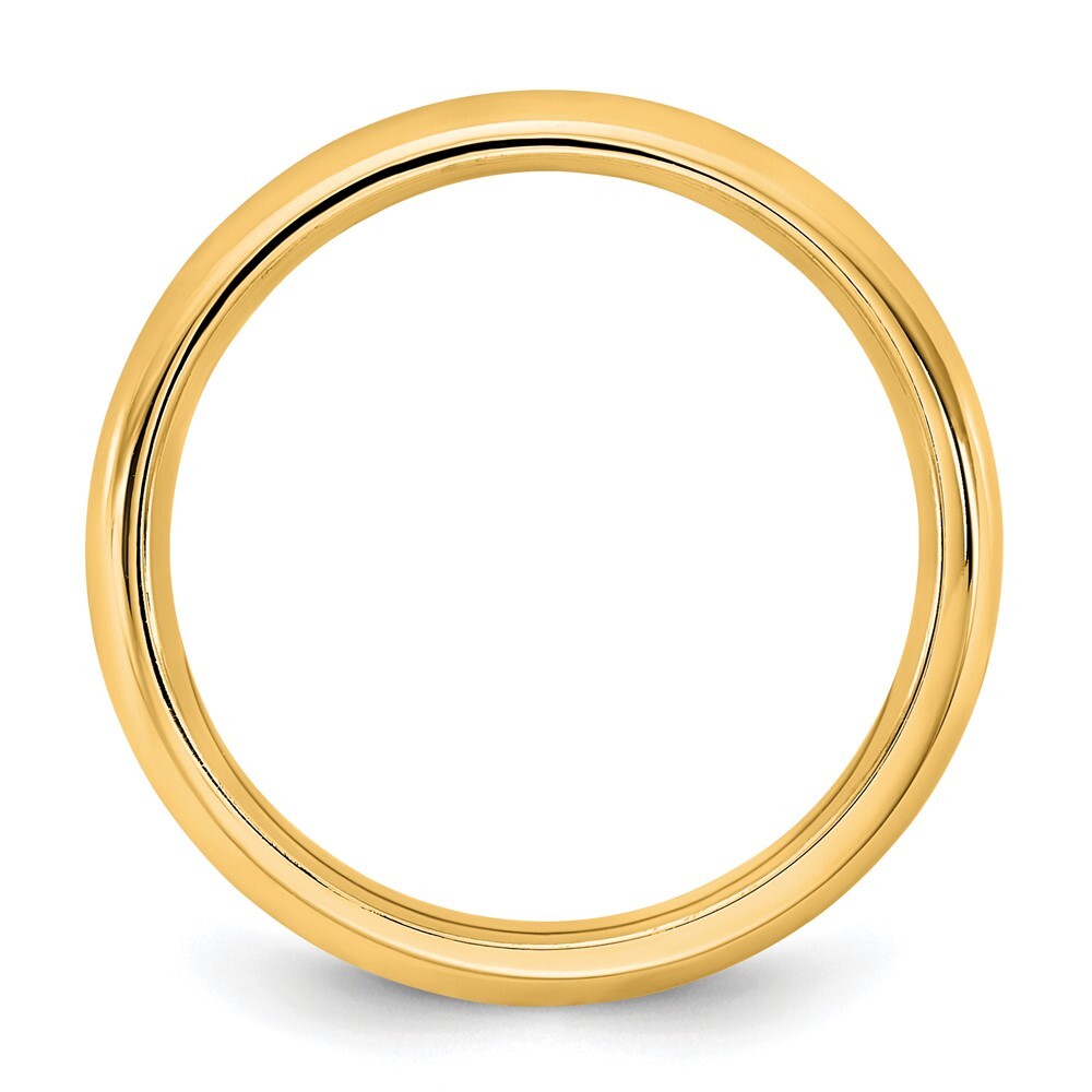 14K Yellow Gold 3.5mm Standard Comfort Fit Band Size 7