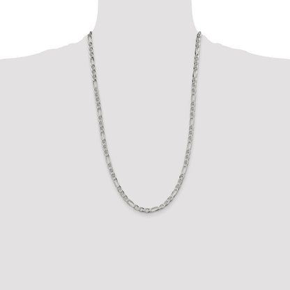 Sterling Silver 4.5mm Figaro Anchor Chain