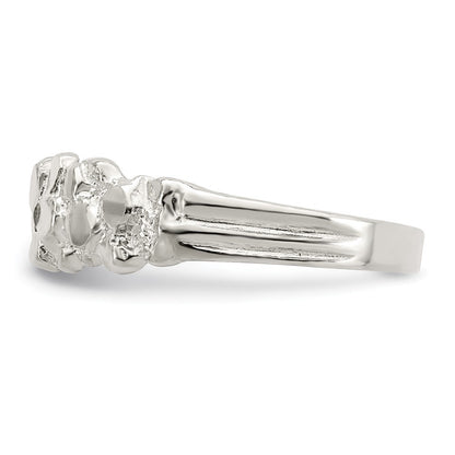Sterling Silver Nugget Ring Size 7