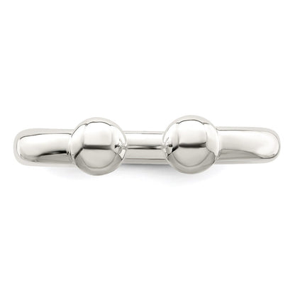 Sterling Silver Tube Ring Size 7