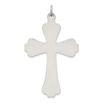 Sterling Silver Antiqued Cross Charm Holiday Gift for Women
