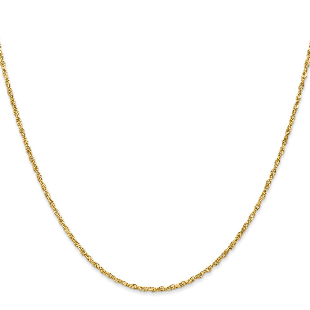 14k Yellow Gold 26 inch 1.3 Heavy Baby Rope with Lobster Clasp Chain