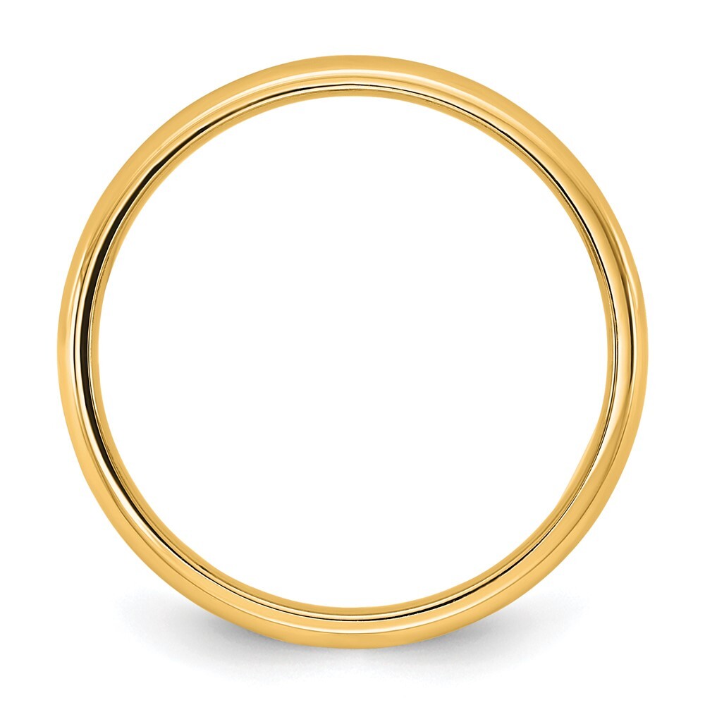 14K Yellow Gold 2.5mm LTW Comfort Fit Band Size 9