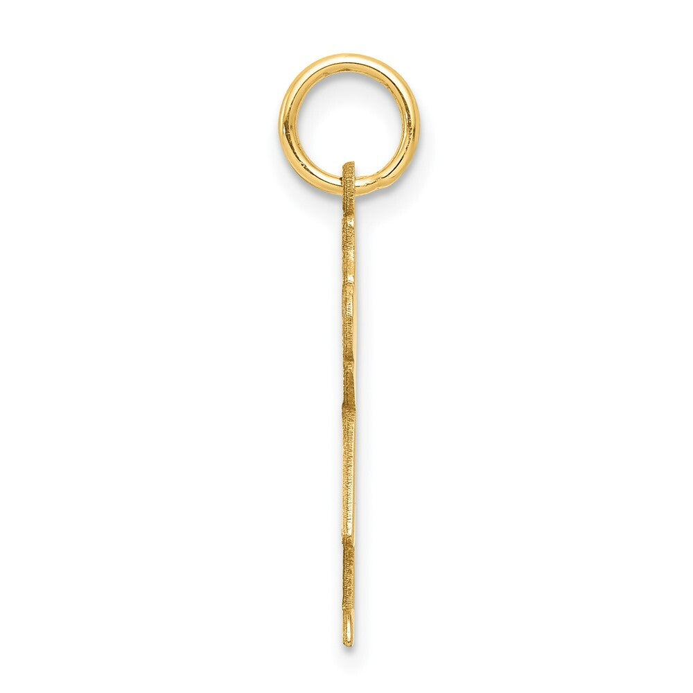 14k Yellow Gold Kid Charm Pendant for Women