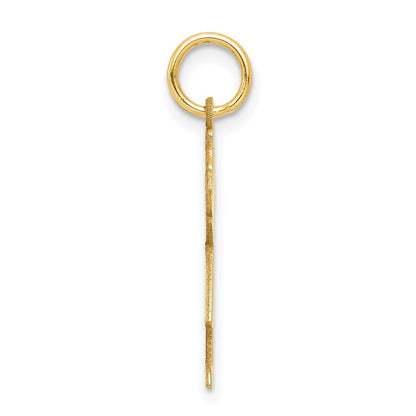 14k Yellow Gold Kid Charm Pendant for Women