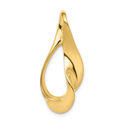 14k Yellow Gold Fits up to 3mm Regular, 6mm Fancy Reversible Omega Slide