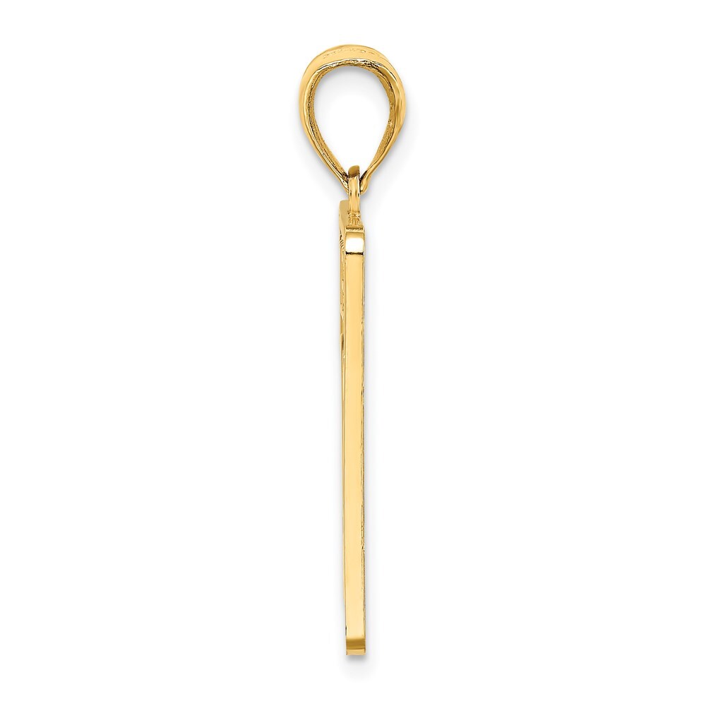14k Yellow Gold Mile Marker 0 / KEY WEST Charm