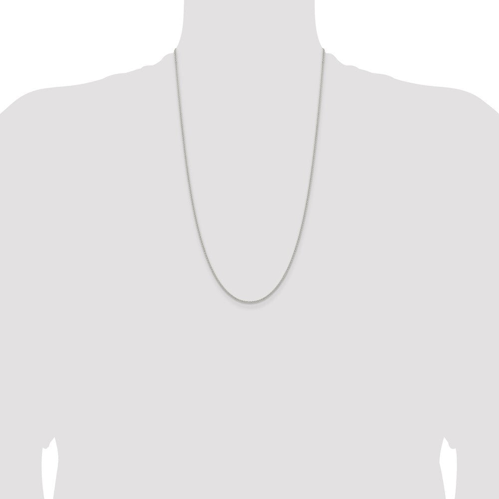 Sterling Silver 1.6mm Round Spiga Chain
