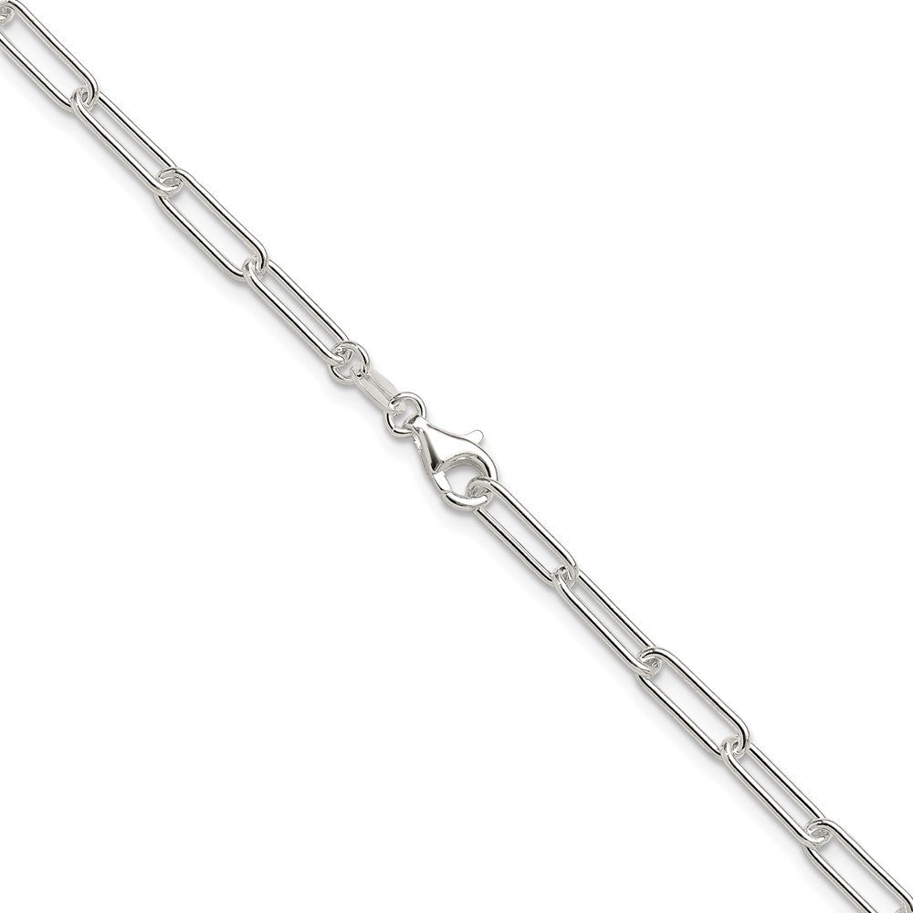 Sterling Silver Polished 3.5mm Paperclip Chain Necklace