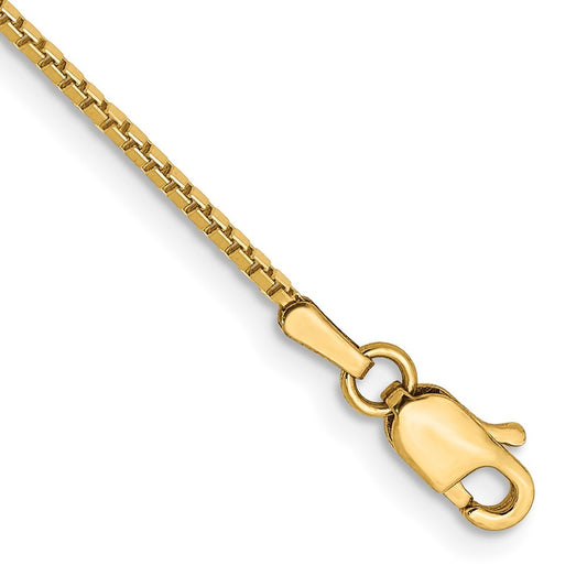 14k Yellow Gold 7 inch 1.05mm Box Bracelet