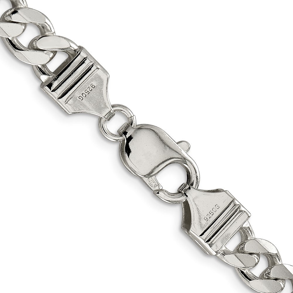 Sterling Silver 8.3mm Curb Chain Necklace