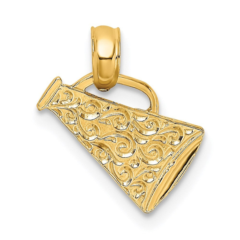 14k Yellow Gold Megaphone with Handle Charm