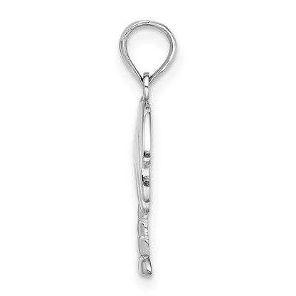 14K White Gold Charleston Palm Tree Charm