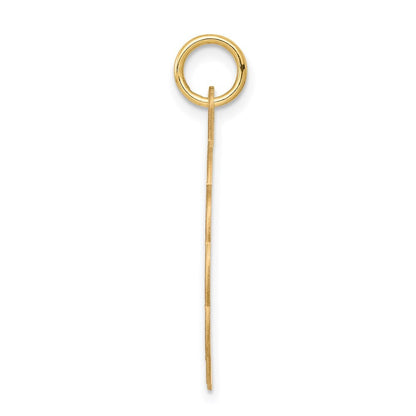 14k Yellow Gold Boy Head on .018 Gauge Engravable Scalloped Disc Charm Pendant