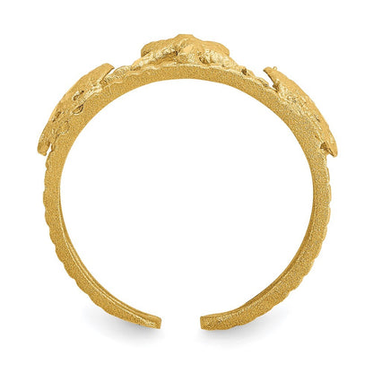 14k Yellow Gold Starfish Toe Ring