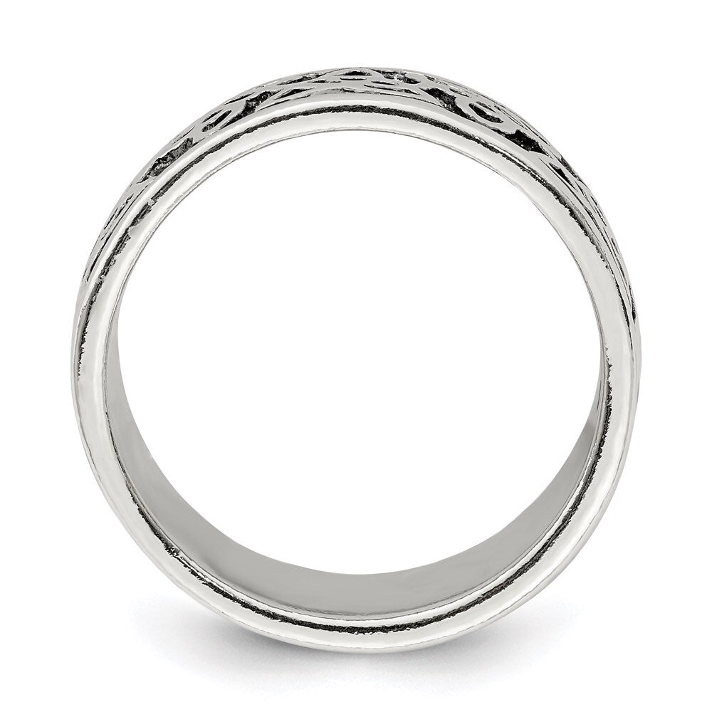 Sterling Silver Antiqued Celtic Knot Ring Size 9