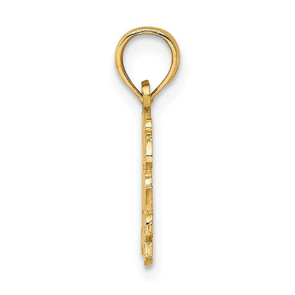 14k Yellow Gold TODAY TOMORROW AND FOREVER Charm