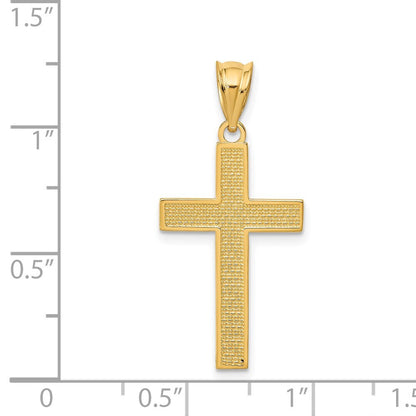 14k Yellow Gold Cross Pendant