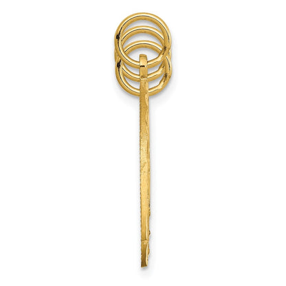 14k Yellow Gold 3 piece Break-apart BEST FRIENDS Charm Set