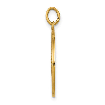 14k Yellow Gold Saint John Baptist Medal Pendant for Women