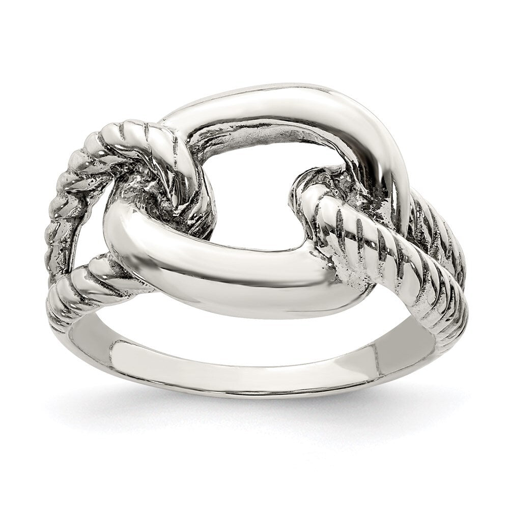 Sterling Silver Antiqued Ring Size 8