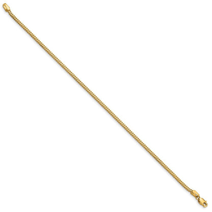 14k Yellow Gold 7 inch 1.4mm Franco Bracelet