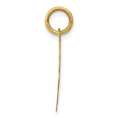 14k Yellow Gold Holy Communion Disc Charm Pendant for Women