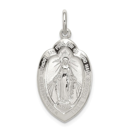 Sterling Silver Miraculous Medal Pendant Holiday Gift for Women