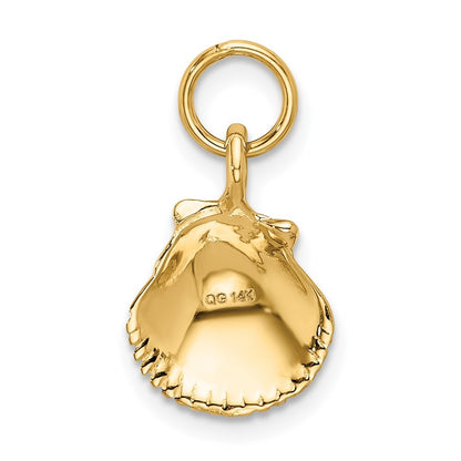 14k Yellow Gold Seashell Pendant