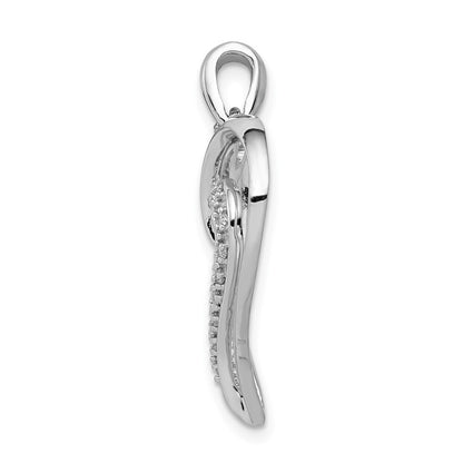 14k White Gold 1/10ct. Diamond Heart Pendant for Women