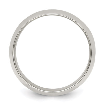 Sterling Silver 10mm Half Round Size 10 Band Ring