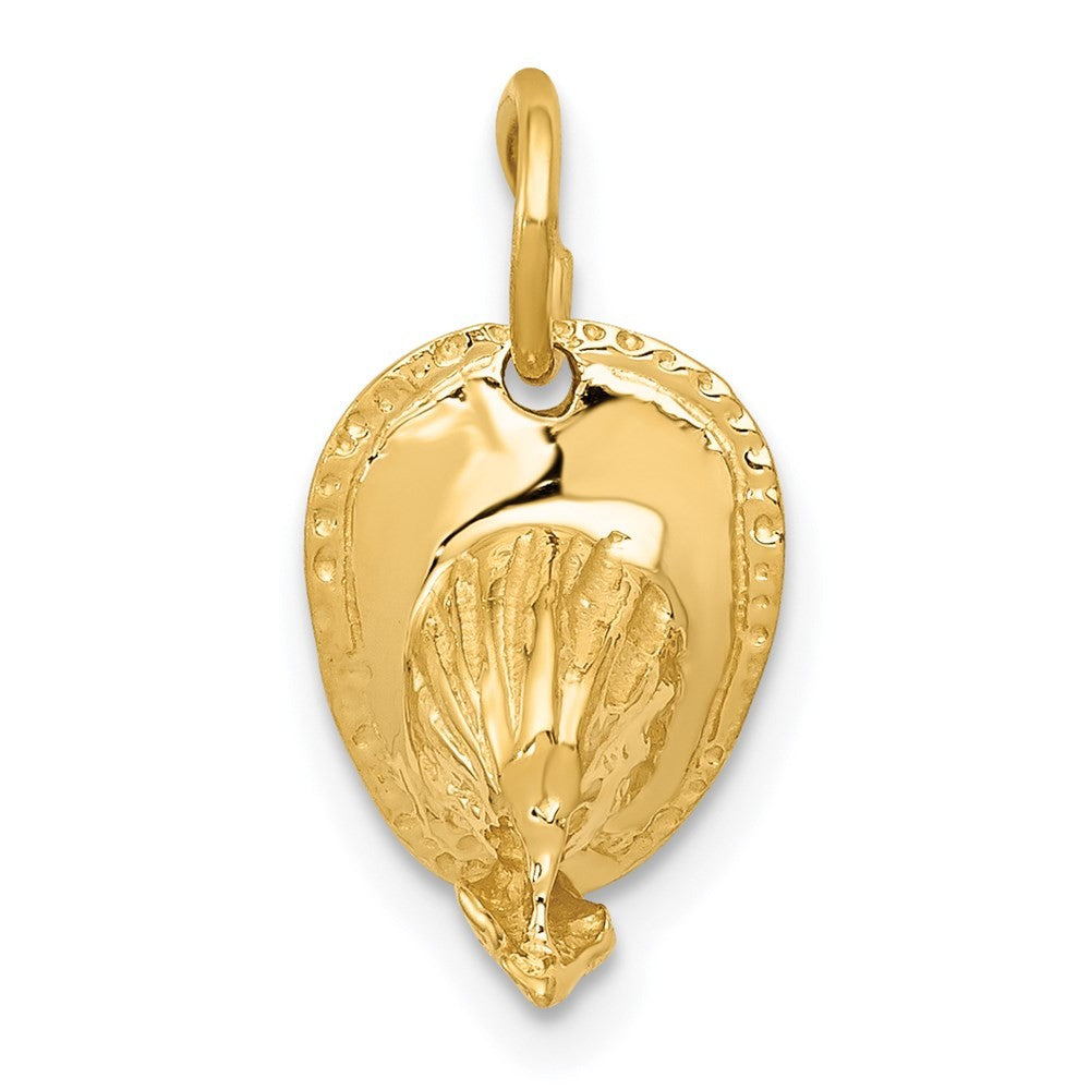 14k Yellow Gold  3D Fireman's Hat Charm