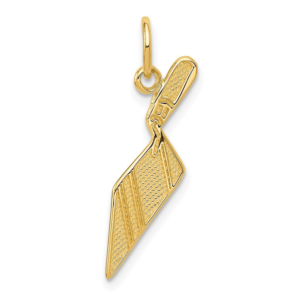14k Yellow Gold Brick Trowel Charm Pendant for Women