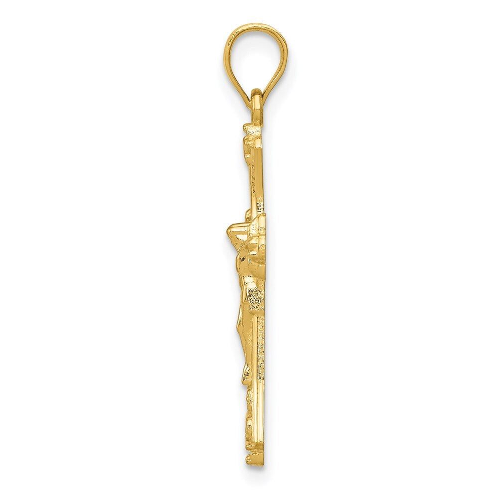 14k Yellow Gold Crucifix Pendant