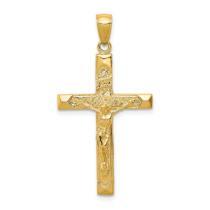 14k Yellow Gold Crucifix Pendant