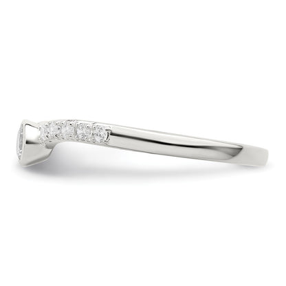 Sterling Silver CZ Ring Size 8
