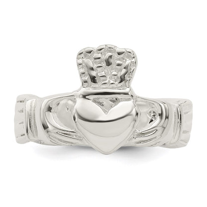 Sterling Silver Claddagh Ring Size 6