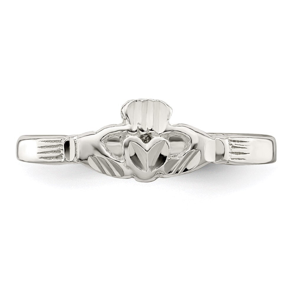 Sterling Silver Claddagh Ring Size 8