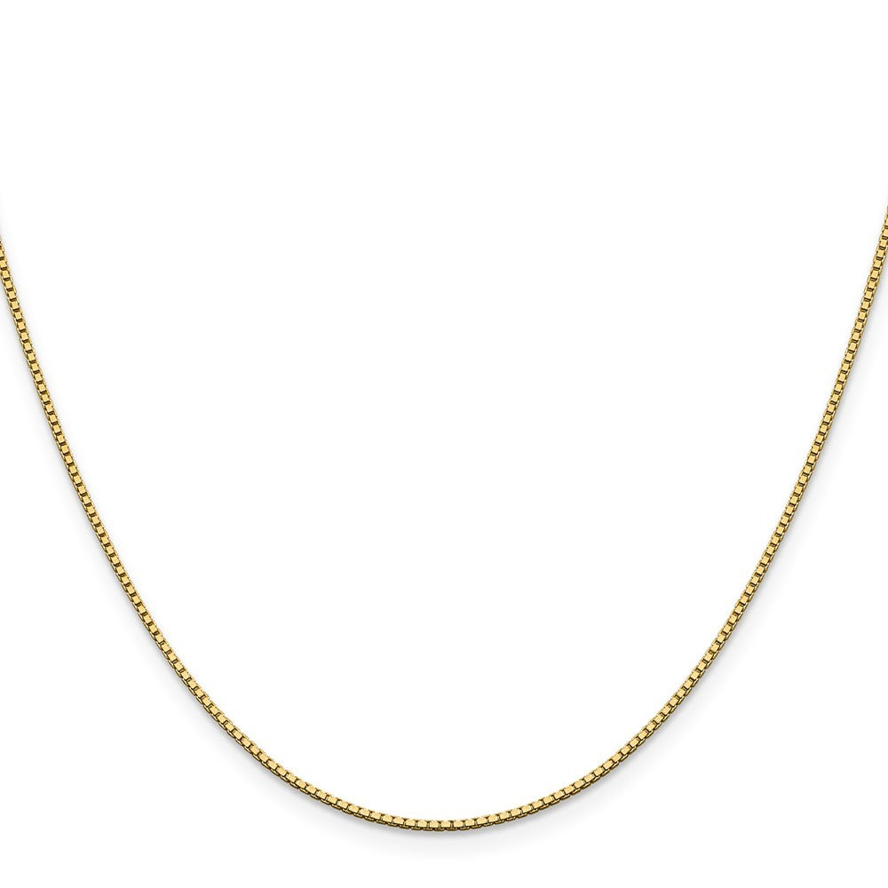 14k Yellow Gold 16 inch 1.05mm Box Chain Necklace