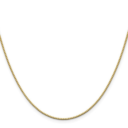 14k Yellow Gold 16 inch 1.05mm Box Chain Necklace