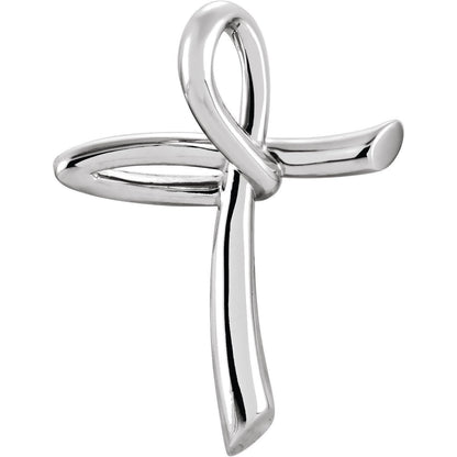 Sterling Silver Pendant 26x19.25 mm Crucifix Catholic Cross Pendant for Women