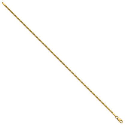 14k Yellow Gold 8 inch 1.3mm Franco Bracelet