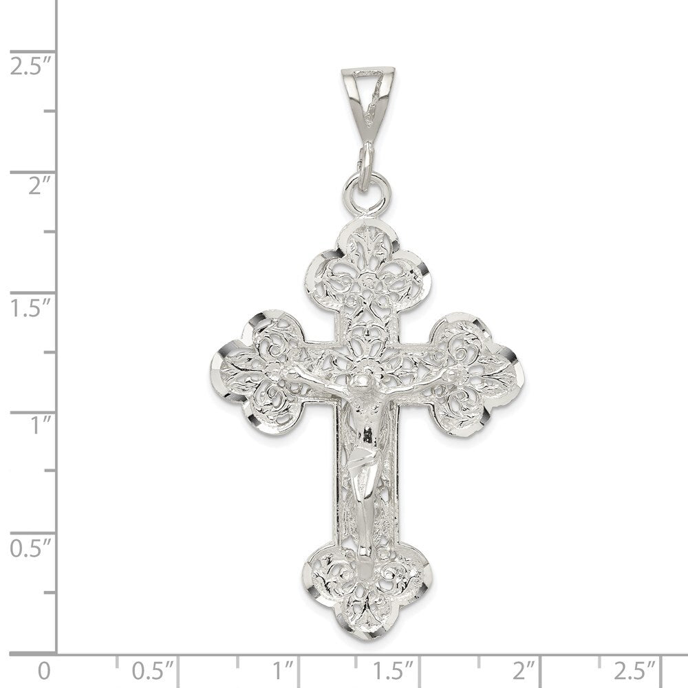 Sterling Silver Crucifix Pendant Holiday Gift for Women