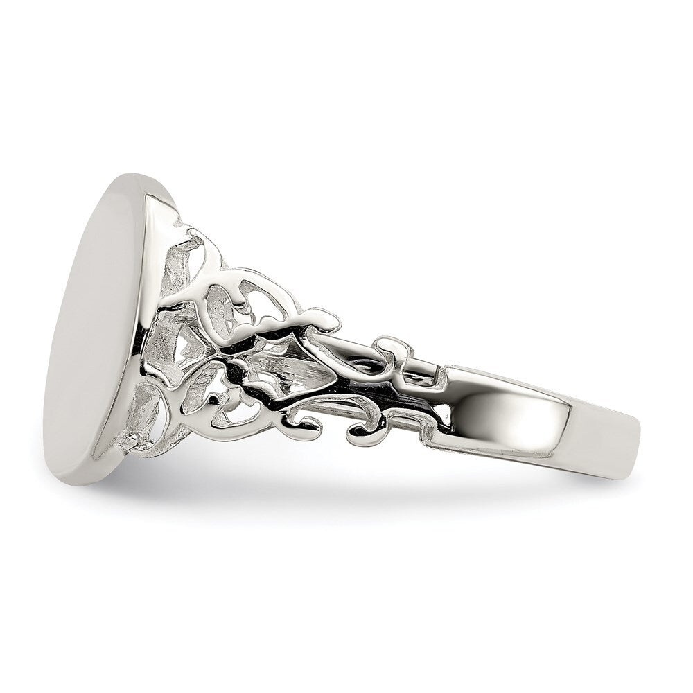 Sterling Silver Signet Ring Size 6