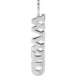 Sterling Silver WWJD Charm Pendant Gift for Women